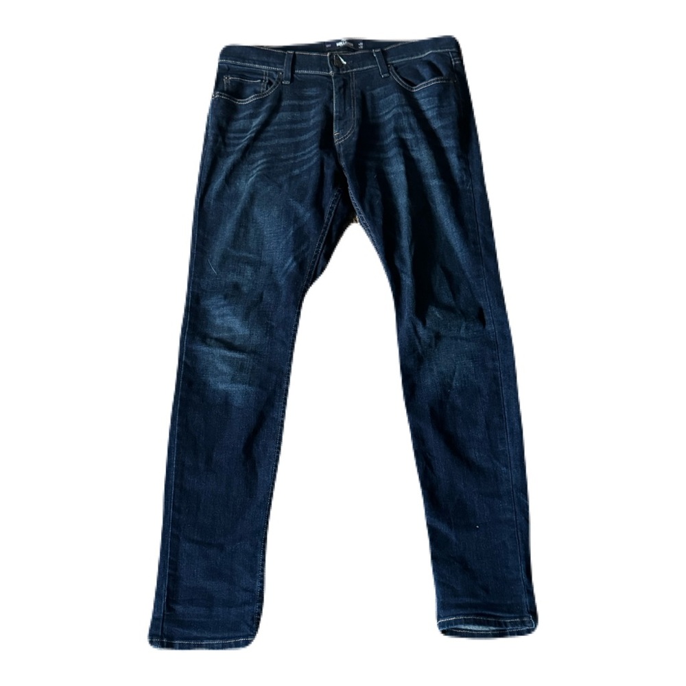 Hollister Skinny Epic Flex Dark Wash Denim Stretch Men's Jeans 33 x 32
